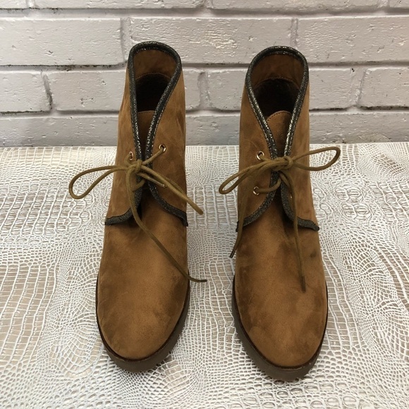 Anthropologie Vanessa Wu Wedge Booties - Picture 4 of 8